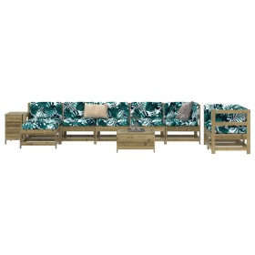 Garden sofa set 10 pieces impregnated pine wood by vidaXL, Garden sets - Ref: Foro24-3250663, Price: 621,90 €, Discount: %