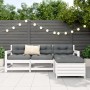 Garden sofa set 4 pieces solid white pine wood by vidaXL, Garden sets - Ref: Foro24-3250793, Price: 291,30 €, Discount: %