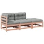 3-piece garden sofa set with Douglas fir wood cushions by vidaXL, Garden sets - Ref: Foro24-3295833, Price: 276,81 €, Discoun...