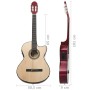 Guitarra clásica occidental con ecualizador y 6 cuerdas de vidaXL, Guitarras - Ref: Foro24-70136, Precio: 85,68 €, Descuento: %