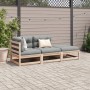 3-teilige Gartensofagarnitur mit Kissen aus massivem Kiefernholz von vidaXL, Gartensets - Ref: Foro24-3295831, Preis: 268,68 ...