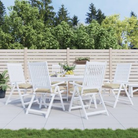 Gartenstuhlkissen 6 Stück beiges Oxford-Gewebe 40x40x7 cm von vidaXL, Kissen für Stühle und Sofas - Ref: Foro24-361461, Preis...