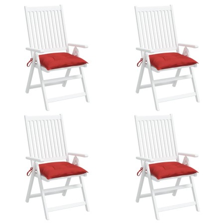 Gartenpalettenkissen 4 Stück Oxford-Stoff rot 50x50x7 cm von vidaXL, Kissen für Stühle und Sofas - Ref: Foro24-361526, Preis:...