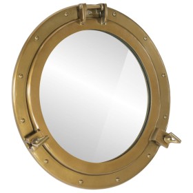 Aluminum and glass wall porthole mirror Ø50 cm by vidaXL, Mirrors - Ref: Foro24-357854, Price: 102,99 €, Discount: %