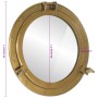 Aluminum and glass wall porthole mirror Ø50 cm by vidaXL, Mirrors - Ref: Foro24-357854, Price: 102,14 €, Discount: %