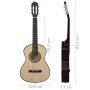 Guitarra clásica para principiantes y niños madera tilo 1/2 34" de vidaXL, Guitarras - Ref: Foro24-70122, Precio: 55,53 €, De...