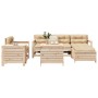 Gartensofa-Set 7-teilig aus massivem Kiefernholz von vidaXL, Gartensets - Ref: Foro24-3250552, Preis: 433,99 €, Rabatt: %