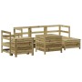 Gartensofa-Set 7-teilig aus imprägniertem Kiefernholz von vidaXL, Gartensets - Ref: Foro24-3250531, Preis: 482,15 €, Rabatt: %