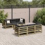 Gartensofa-Set 7-teilig aus imprägniertem Kiefernholz von vidaXL, Gartensets - Ref: Foro24-3299300, Preis: 395,37 €, Rabatt: %