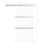 Sliding door made of tempered glass and silver aluminum 102.5x205 cm by vidaXL, Doors - Ref: Foro24-288060, Price: 275,57 €, ...