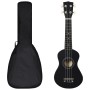 Soprano ukulele set with black 21" case for children by vidaXL, String instruments - Ref: Foro24-70147, Price: 28,79 €, Disco...