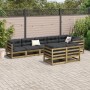 Gartensofa-Set 8-teilig aus imprägniertem Kiefernholz von vidaXL, Gartensets - Ref: Foro24-3299503, Preis: 465,00 €, Rabatt: %