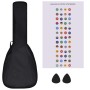 Sopran Ukulele Set mit Etui für Kinder schwarz 21" von vidaXL, Streichinstrumente - Ref: Foro24-70147, Preis: 28,79 €, Rabatt: %