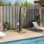 Outdoor shower PE rattan and black acacia wood 55x60x224 cm by vidaXL, Pool and spa accessories - Ref: Foro24-368209, Price: ...