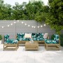 Gartensofa-Set 6-teilig aus imprägniertem Kiefernholz von vidaXL, Gartensets - Ref: Foro24-3250751, Preis: 347,75 €, Rabatt: %