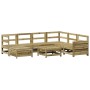 Garden sofa set 8 pieces impregnated pine wood by vidaXL, Garden sets - Ref: Foro24-3250567, Price: 502,95 €, Discount: %