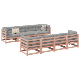 Gartensofa-Set 9-teilig aus massivem Douglasienholz von vidaXL, Gartensets - Ref: Foro24-3299356, Preis: 494,99 €, Rabatt: %