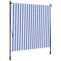 Außenrollo Stahlgewebe blau weiß 150x270 cm von vidaXL, Markisen - Ref: Foro24-368766, Preis: 67,64 €, Rabatt: %