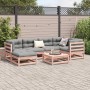 7-piece garden sofa set with Douglas fir wood cushions by vidaXL, Garden sets - Ref: Foro24-3299536, Price: 628,68 €, Discoun...