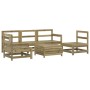 Gartensofa-Set 6-teilig aus imprägniertem Kiefernholz von vidaXL, Gartensets - Ref: Foro24-3250739, Preis: 355,12 €, Rabatt: %