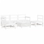 Gartensofa-Set 6-teilig aus massivem weißem Kiefernholz von vidaXL, Gartensets - Ref: Foro24-3250745, Preis: 434,15 €, Rabatt: %