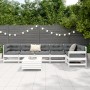 Garden sofa set 7 pieces solid white pine wood by vidaXL, Garden sets - Ref: Foro24-3250881, Price: 498,99 €, Discount: %