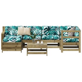 Garden sofa set 7 pieces impregnated pine wood by vidaXL, Garden sets - Ref: Foro24-3250919, Price: 446,90 €, Discount: %