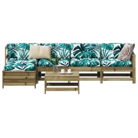 Garden sofa set 6 pieces impregnated pine wood by vidaXL, Garden sets - Ref: Foro24-3250927, Price: 361,99 €, Discount: %