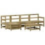 Gartensofa-Set 6-teilig aus imprägniertem Kiefernholz von vidaXL, Gartensets - Ref: Foro24-3250927, Preis: 364,33 €, Rabatt: %