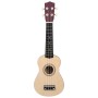 Juego de ukelele soprano para niños con funda madera clara 21" de vidaXL, Instrumentos de cuerda - Ref: Foro24-70146, Precio:...