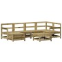 Garden sofa set 7 pieces impregnated pine wood by vidaXL, Garden sets - Ref: Foro24-3250959, Price: 411,67 €, Discount: %