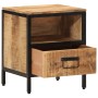 Mesita de noche madera maciza de mango 40x35x50 cm de vidaXL, Mesitas de noche - Ref: Foro24-358912, Precio: 97,82 €, Descuen...