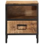 Mesita de noche madera maciza de mango 40x35x50 cm de vidaXL, Mesitas de noche - Ref: Foro24-358912, Precio: 97,82 €, Descuen...