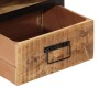 Mesita de noche madera maciza de mango 40x35x50 cm de vidaXL, Mesitas de noche - Ref: Foro24-358912, Precio: 97,82 €, Descuen...