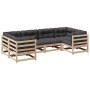 6-piece garden sofa set with solid pine wood cushions by vidaXL, Garden sets - Ref: Foro24-3299607, Price: 587,64 €, Discount: %