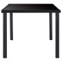 Juego de comedor 7 piezas cuero sintético negro de vidaXL, muebles para cocinas y comedores - Ref: Foro24-3053111, Precio: 62...