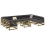 Gartensofa-Set 10-teilig aus imprägniertem Kiefernholz von vidaXL, Gartensets - Ref: Foro24-3299595, Preis: 539,65 €, Rabatt: %