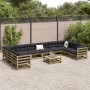 Garden sofa set 11 pieces impregnated pine wood by vidaXL, Garden sets - Ref: Foro24-3299647, Price: 608,99 €, Discount: %