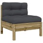 8-teiliges Gartensofa-Set mit Kissen aus imprägniertem Kiefernholz von vidaXL, Gartensets - Ref: Foro24-3299562, Preis: 626,3...