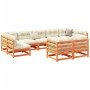 Garden sofa set 9 pieces solid pine wood wax brown by vidaXL, Garden sets - Ref: Foro24-3299626, Price: 582,99 €, Discount: %