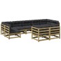 9-teiliges Gartensofa-Set mit Kissen aus imprägniertem Kiefernholz von vidaXL, Gartensets - Ref: Foro24-3299632, Preis: 962,1...