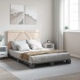 Bed frame with gray pine wood headboard 160x200 cm by vidaXL, Beds and slatted bases - Ref: Foro24-3281565, Price: 235,30 €, ...