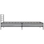 Estructura cama madera ingeniería metal gris Sonoma 90x200 cm de vidaXL, Camas y somieres - Ref: Foro24-845585, Precio: 100,8...