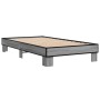 Estructura cama madera ingeniería metal gris Sonoma 90x200 cm de vidaXL, Camas y somieres - Ref: Foro24-845875, Precio: 88,77...