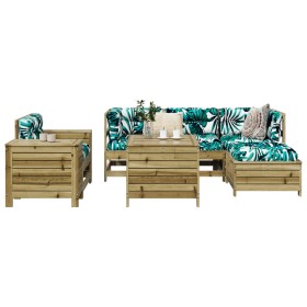 Garden sofa set 7 pieces impregnated pine wood by vidaXL, Garden sets - Ref: Foro24-3250527, Price: 500,99 €, Discount: %