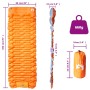 Colchón de camping autoinflable con almohada 1 persona naranja de vidaXL, Colchones de aire - Ref: Foro24-4007104, Precio: 37...