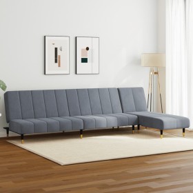 Zweiteilige Sofagarnitur aus dunkelgrauem Samt von vidaXL, Sofas - Ref: Foro24-3216296, Preis: 401,99 €, Rabatt: %