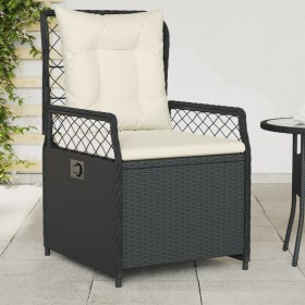 Reclining garden armchairs 2 pcs black synthetic rattan by vidaXL, Garden chairs - Ref: Foro24-368661, Price: 205,11 €, Disco...