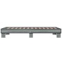 Estructura cama madera ingeniería metal gris Sonoma 75x190 cm de vidaXL, Camas y somieres - Ref: Foro24-845880, Precio: 84,74...