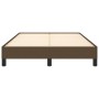 Dark brown fabric bed frame 120x190 cm by vidaXL, Beds and slatted bases - Ref: Foro24-3269608, Price: 109,18 €, Discount: %